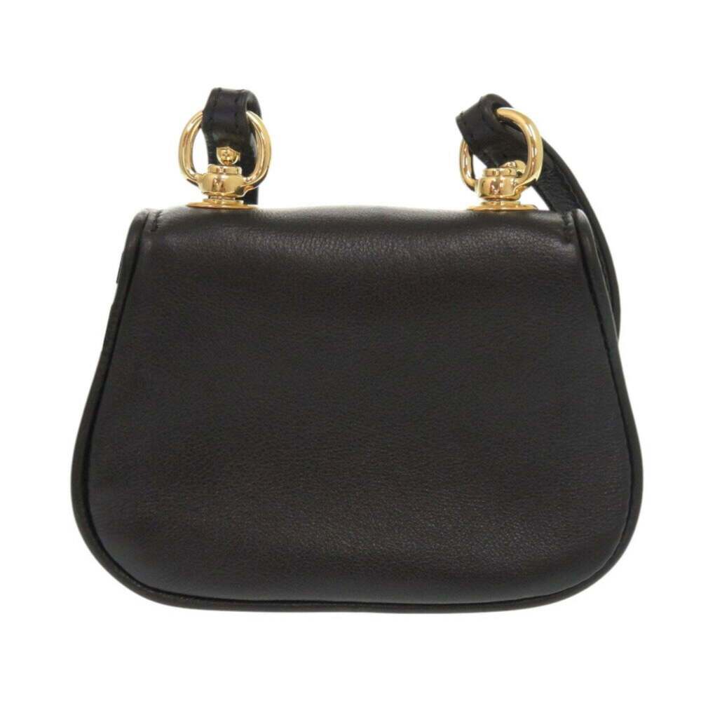 GUCCI Authentic Black Leather Shoulder Bag - Picture 4 of 9